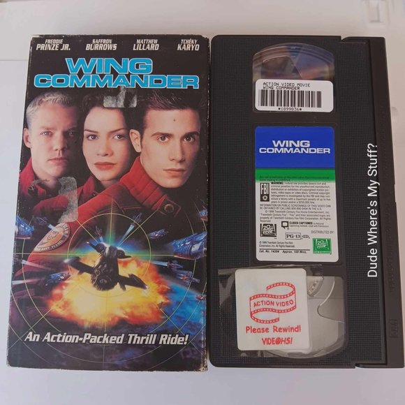 Wing Commander - Freddie Prinze, Jr. - Rated PG-13 - 1999 VHS - Picture 1 of 2